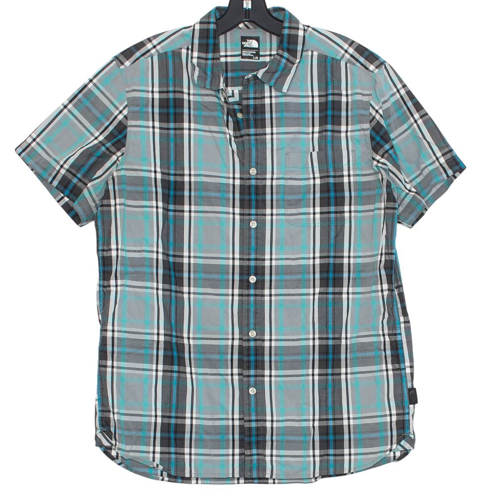 The North Face Plaid Shirt Y2K Camp Hiking Gorpcore Button Up Outdoor Casual L